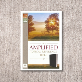 Amplified Topical Reference Bible, Bonded Leather, Black