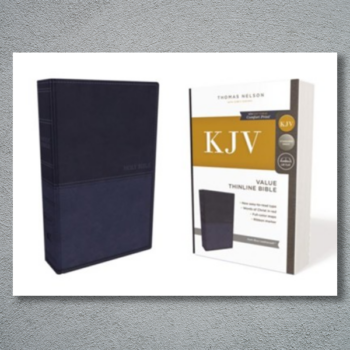 KJV, Value Thinline Bible, Leathersoft, Blue, Comfort Print