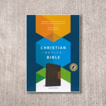 NLT Christian Basics Bible, Brown Tan Soft Imitation Leather with Thumb Index