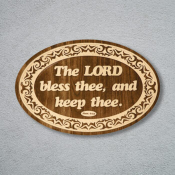 wooden-frame-16-12-theLordBlessThee